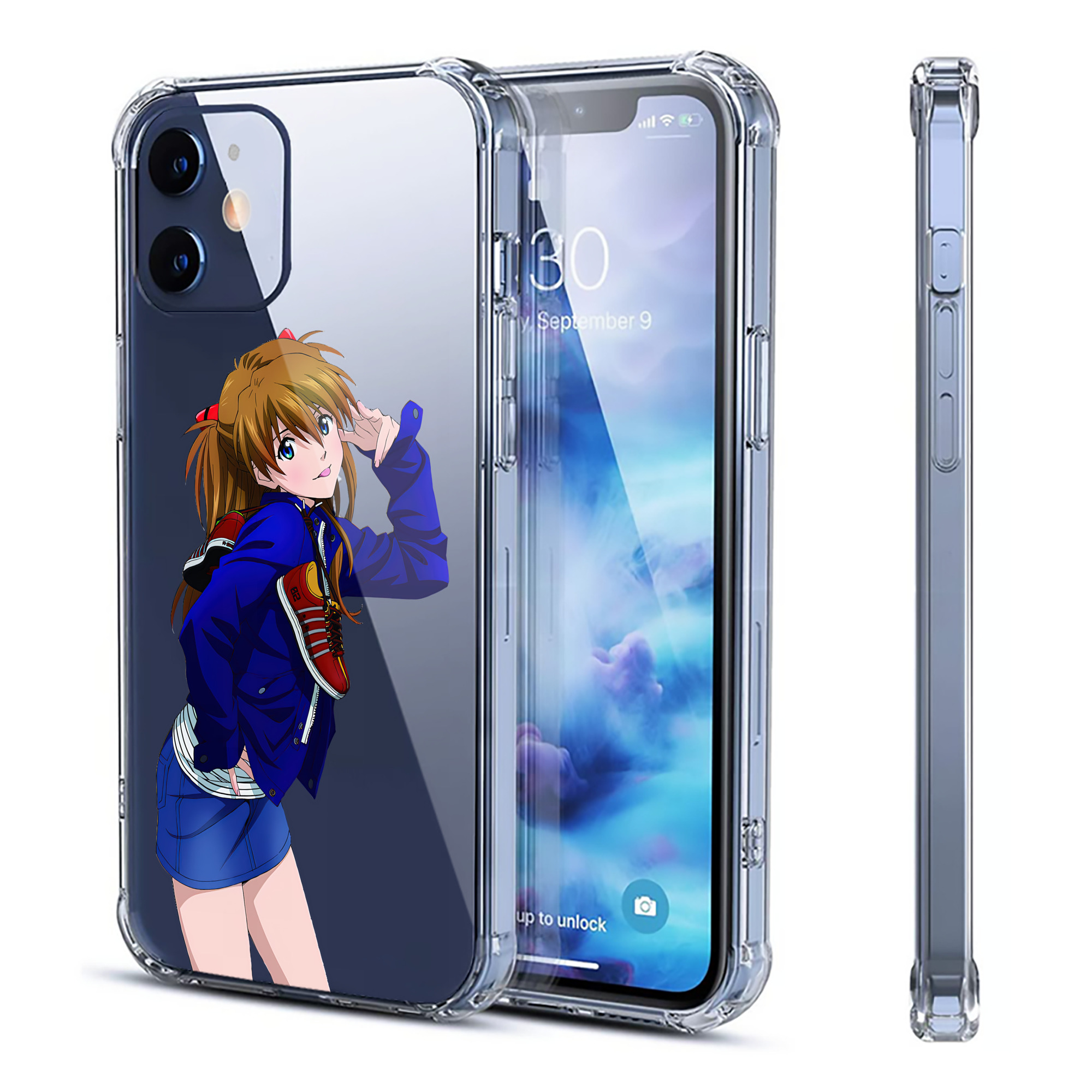 （画像用） EVA 新世紀エヴァンゲリオン 【iPhone 12シリーズ対応】透明スマホケース（クリアソフトケース）